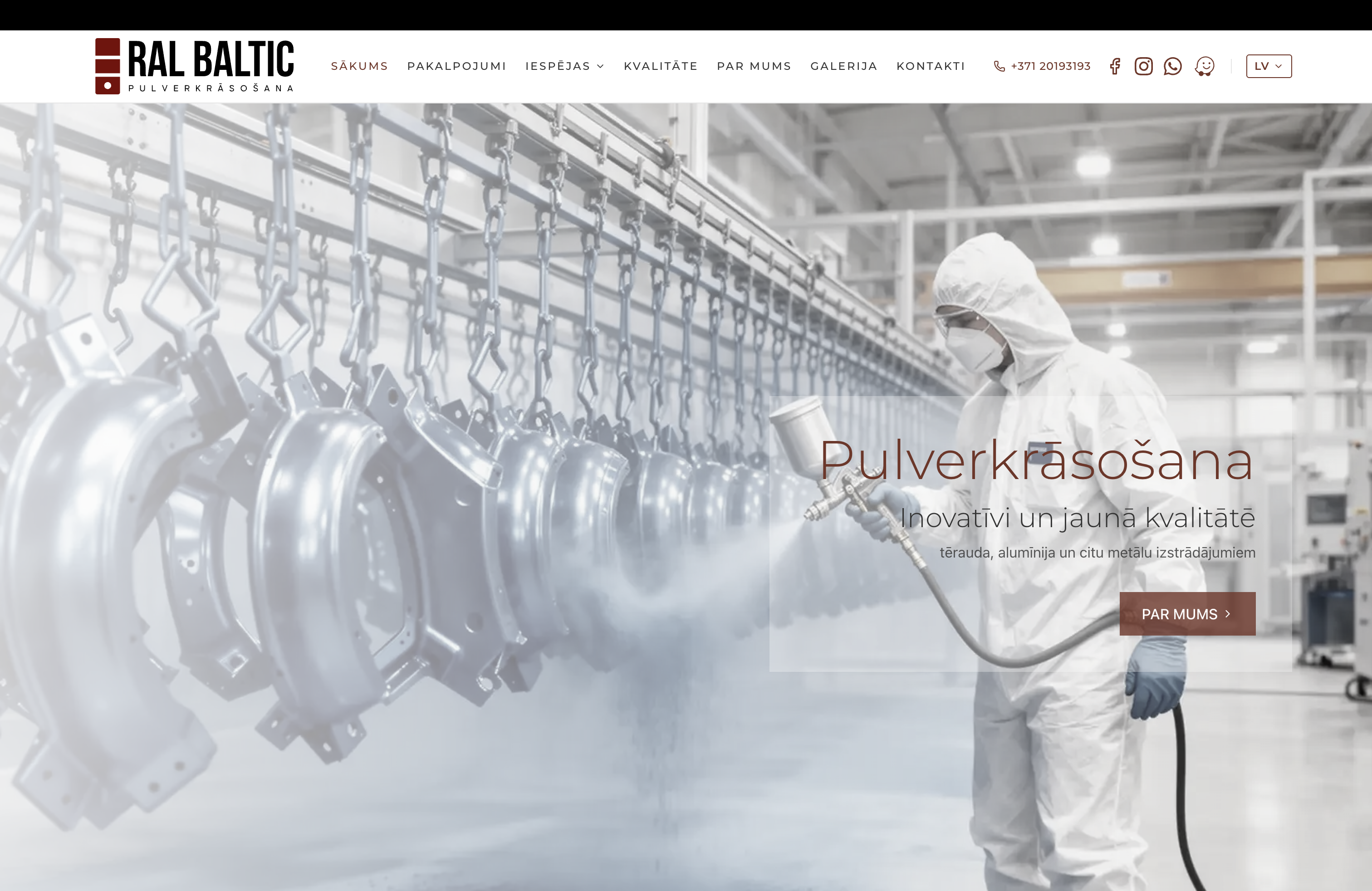RAL Baltic — Pulverkrāsošana